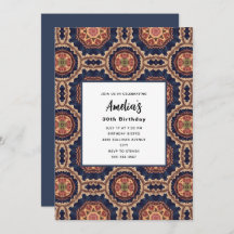 Bloem- en stervormen Decoratief Ontwerp Verjaardag