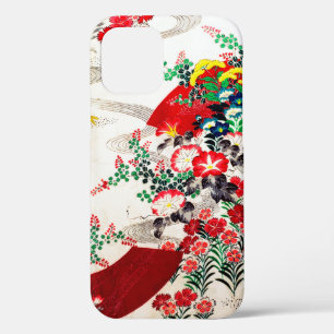 Bloem en stromend water, Japans ontwerp iPhone 12 Hoesje