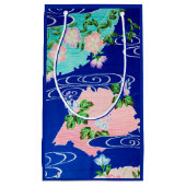 Bloem en stromend water, Japans ontwerp Klein Cadeauzakje (Voorkant)