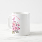 Bloem en vogel inspiratie koffiemok (Voorkant links)