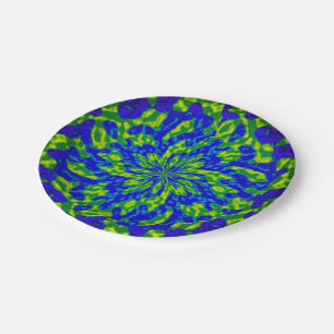 Bloem en zwendels Mandala Papieren Borden Papieren Bordje