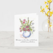 Bloem enkel zoals de windKaart Kaart (Gele Bloem)