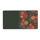 bloem etiket (Voorkant)