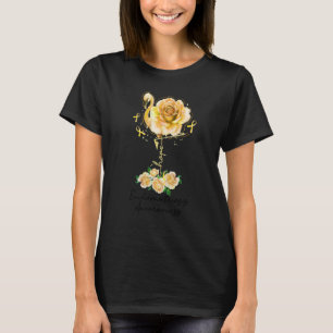 Bloem Flamingo Hope Yellow Ribbon Endometriosis T-shirt