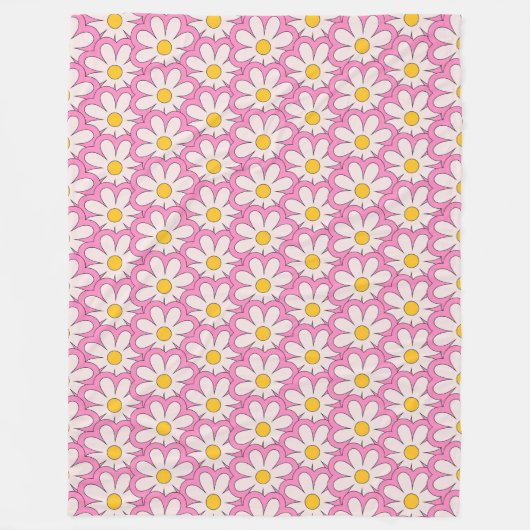 Bloem Fleece Deken (Voorkant)