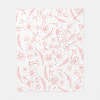 bloem fleece deken