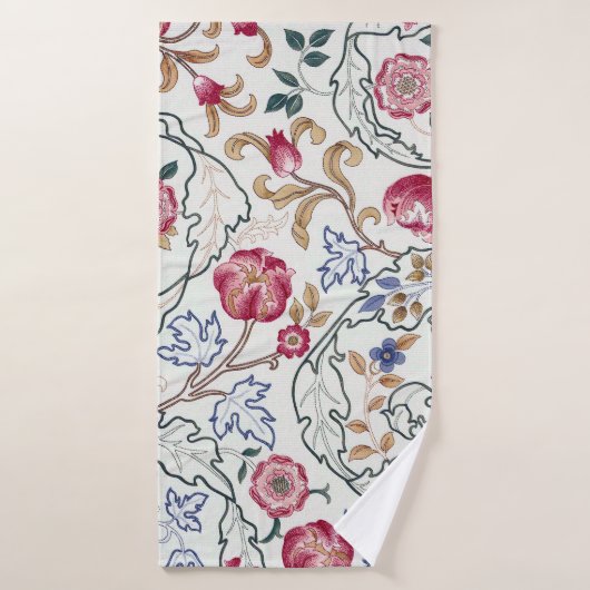 Bloem, Floral Pattern, William Morris Badhanddoek (Badhanddoek)