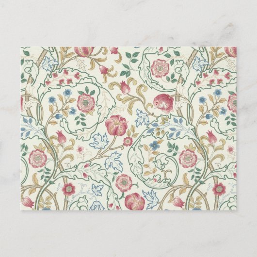 Bloem, Floral Pattern, William Morris Briefkaart (Voorkant)