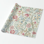 Bloem, Floral Pattern, William Morris Cadeaupapier (Uitgerold)