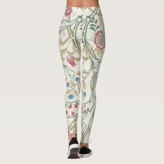 Bloem, Floral Pattern, William Morris Leggings (Achterkant)
