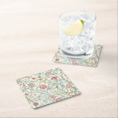 Bloem, Floral Pattern, William Morris Vierkante Kartonnen Onderzetter (Insitu)