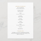 Bloem Foto Order Of Service Rouwprogramma Programma (Achterkant)