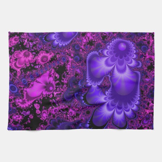 Bloem Fractal keukenhanddoek (Horizontaal)