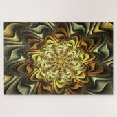 bloem-fractale puzzel legpuzzel (Horizontaal)