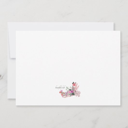 Bloem Frame Uitnodiging (Achterkant)