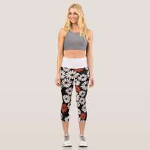 Bloem Gedrukte Leggings voor vrouwen
