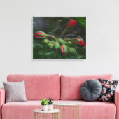 Bloem Geranium knoppen Canvas Afdruk (Insitu (Woonkamer))