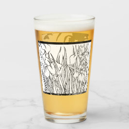 Bloem geschetste glazen