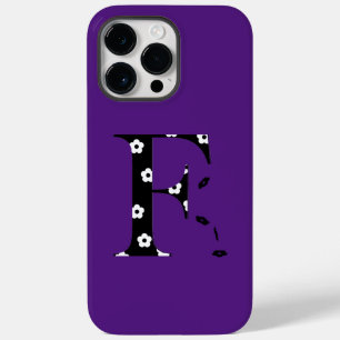 Bloem gevierd Letter F Hoesje-Mate iPhone Case