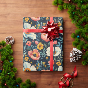 Bloem glanzend cadeaupapier