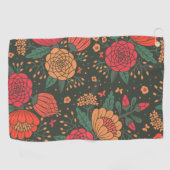 bloem golfhanddoek (Horizontaal)