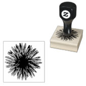 Bloem Grafische Paardebloem Decor Rubberstempel (Gestempeld)