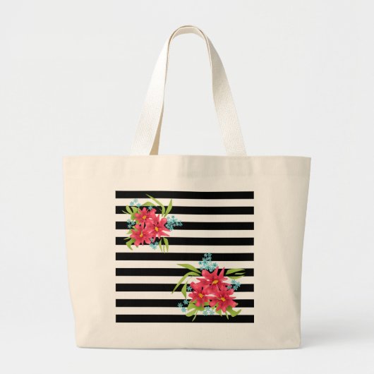 Bloem Grote Tote Bag (Voorkant)