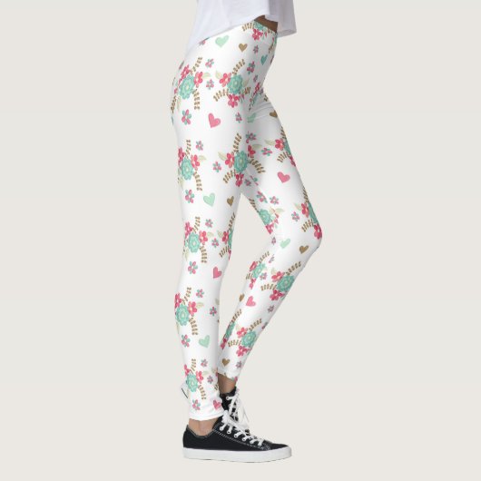 Bloem/hart - Leggings (Rechts)