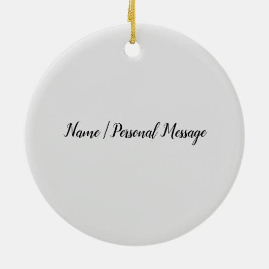 Bloem hartstethoscoop keramisch ornament (Achterkant)