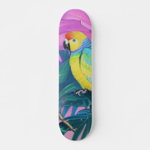 Bloem/Hawaiaans/Tropisch/papegaai Skateboard