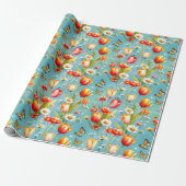 Bloem Hemel Tuin Cadeaupapier (Uitgerold)