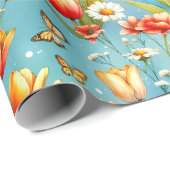 Bloem Hemel Tuin Cadeaupapier (Rol Hoek)