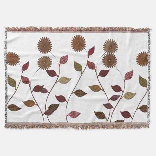 Bloem Herfst Floral Blanket Deken (Voorkant)