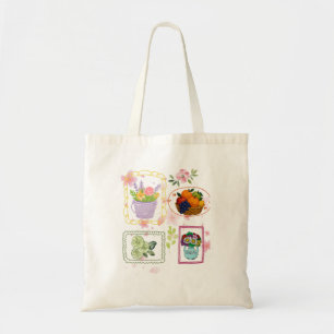 Bloem Illustratie tas met fruit   