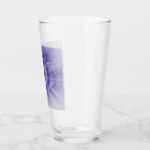 Bloem in blauw glas (Links)
