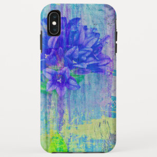 Bloem in blauwe viooltje iPhone XS max hoesje