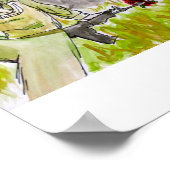 Bloem in de loop poster (Hoek)