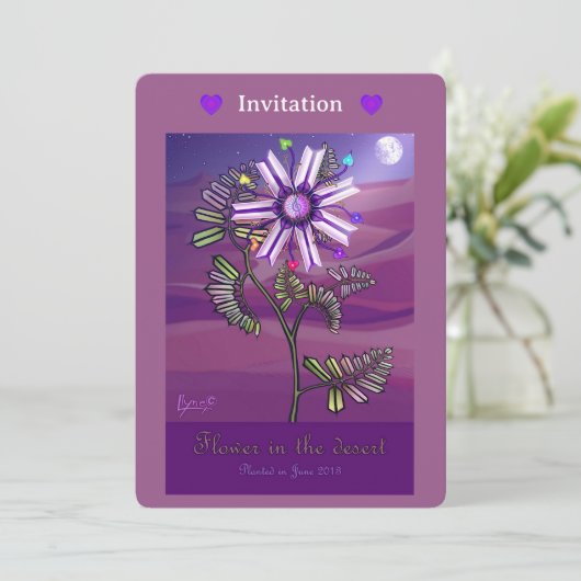 Bloem in de woestijn (Staand voorkant)