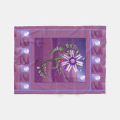 Bloem in de woestijn fleece deken (Voorkant (Horizontaal))