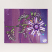 Bloem in de woestijn Jigzaag Puzzle Legpuzzel (Horizontaal)