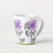 Bloem in de woestijn latte mok (Rechterhoek)