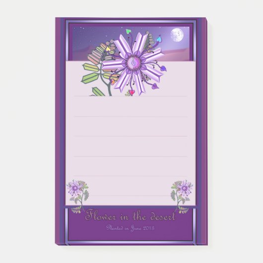 Bloem in de woestijn post-it® notes (Voorkant)