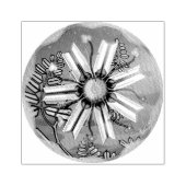 bloem in de woestijn 	rubberstempel (Afrduk)