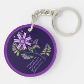 Bloem in de woestijn sleutelhanger (Achterkant)