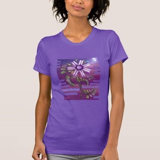 Bloem in de woestijn T-shirt (Voorkant)