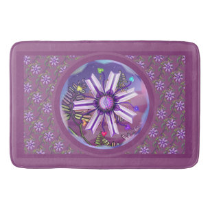 Bloem in het woestijnbad badmat