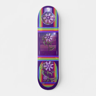Bloem in het woestijnskateboard skateboard