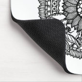 Bloem in Mandala Muismat (Hoek)