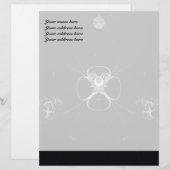 Bloem in ruimte briefhoofd ontwerp (Voorkant / Achterkant)