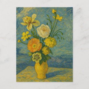 Bloem in vaas Briefkaart